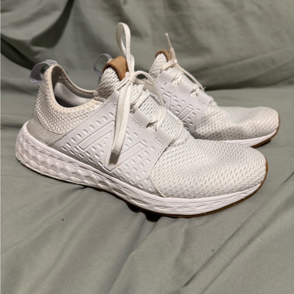 New Balance White Athletic Shoes